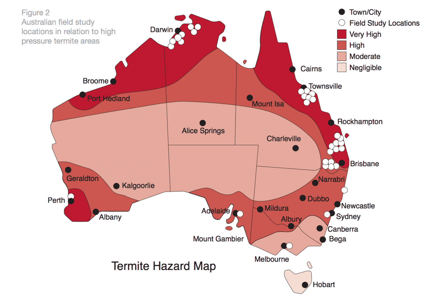 Termite hotspots